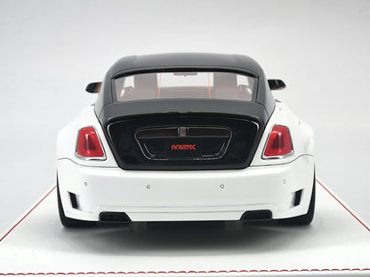 DG 1/18 Rolls-Royce Phantom Black and White Simulation Car Model Birthday Gift