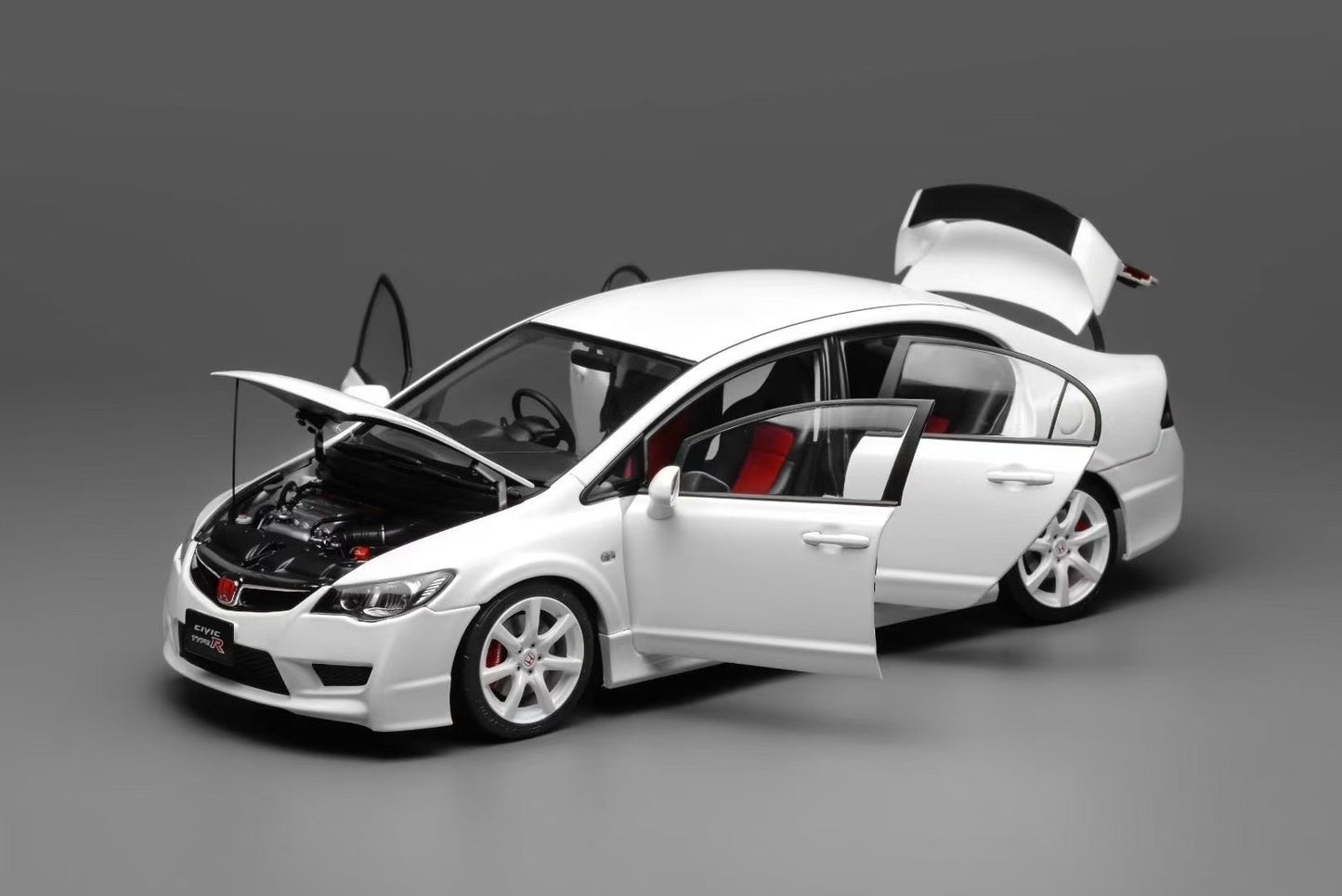 MH 1/18 Honda Civic FD2 Diecast Full Opening Scale Car Model