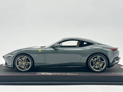 BBR 1/18 Ferrari Roma Grey Resin Car Model Ornaments