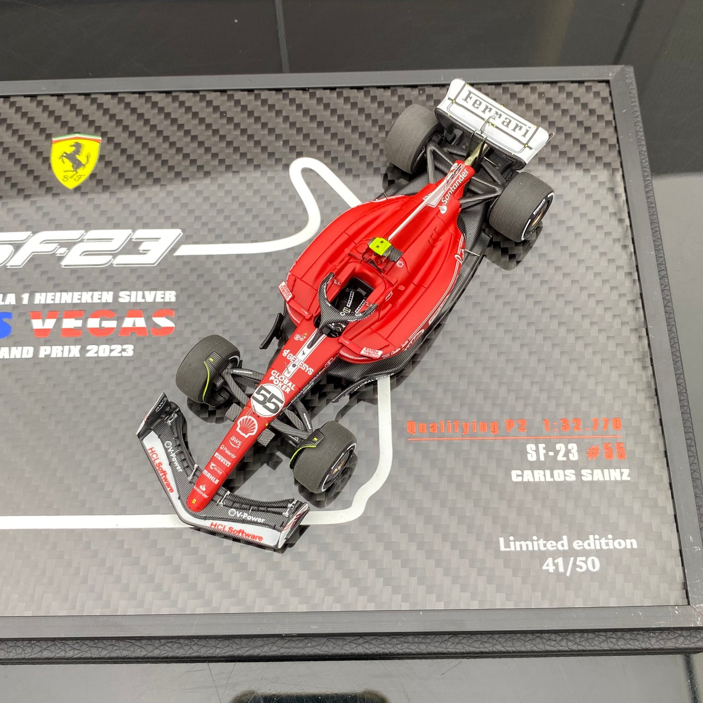 BBR 1/43 Ferrari SF-23 Las Vegas Grand Prix LAS VEGAS double car special painting