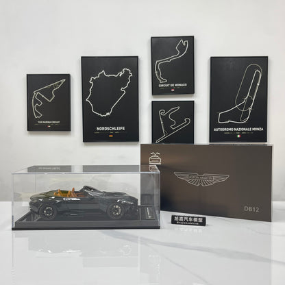 MOTORHELIX 1/18 Aston Martin DB12 Volante Convertible - Ink Black (MH398)