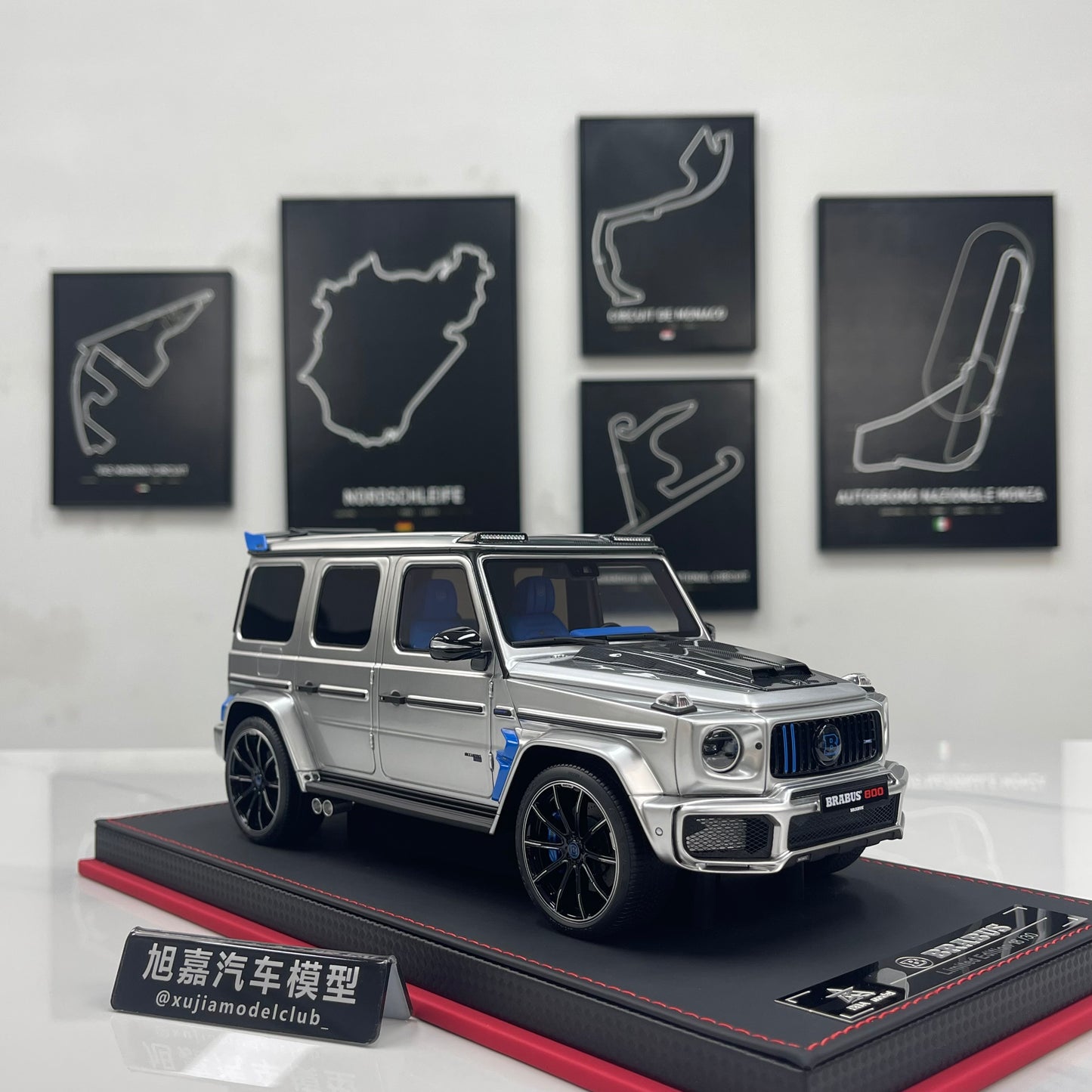 BBA Model 1/18 Brabus G800 Tungsten Silver BBA085