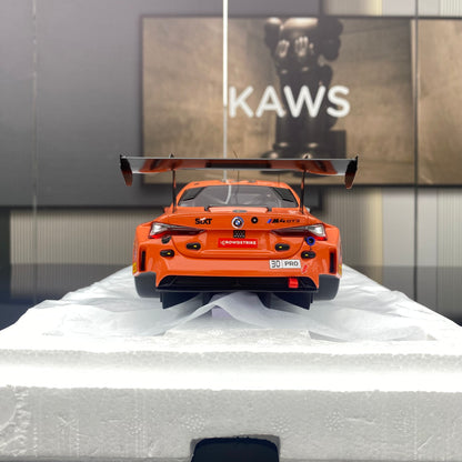 Topspeed 1/18 BMW M4 GT3 M4 GT3 BMW M Team WRT orange-red painting simulation car model ornaments