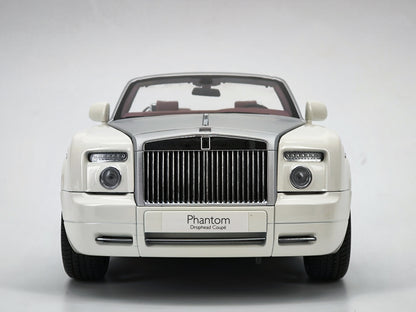 Kyosho 1/18 Rolls-Royce Phantom Drophead Coupe white alloy car model
