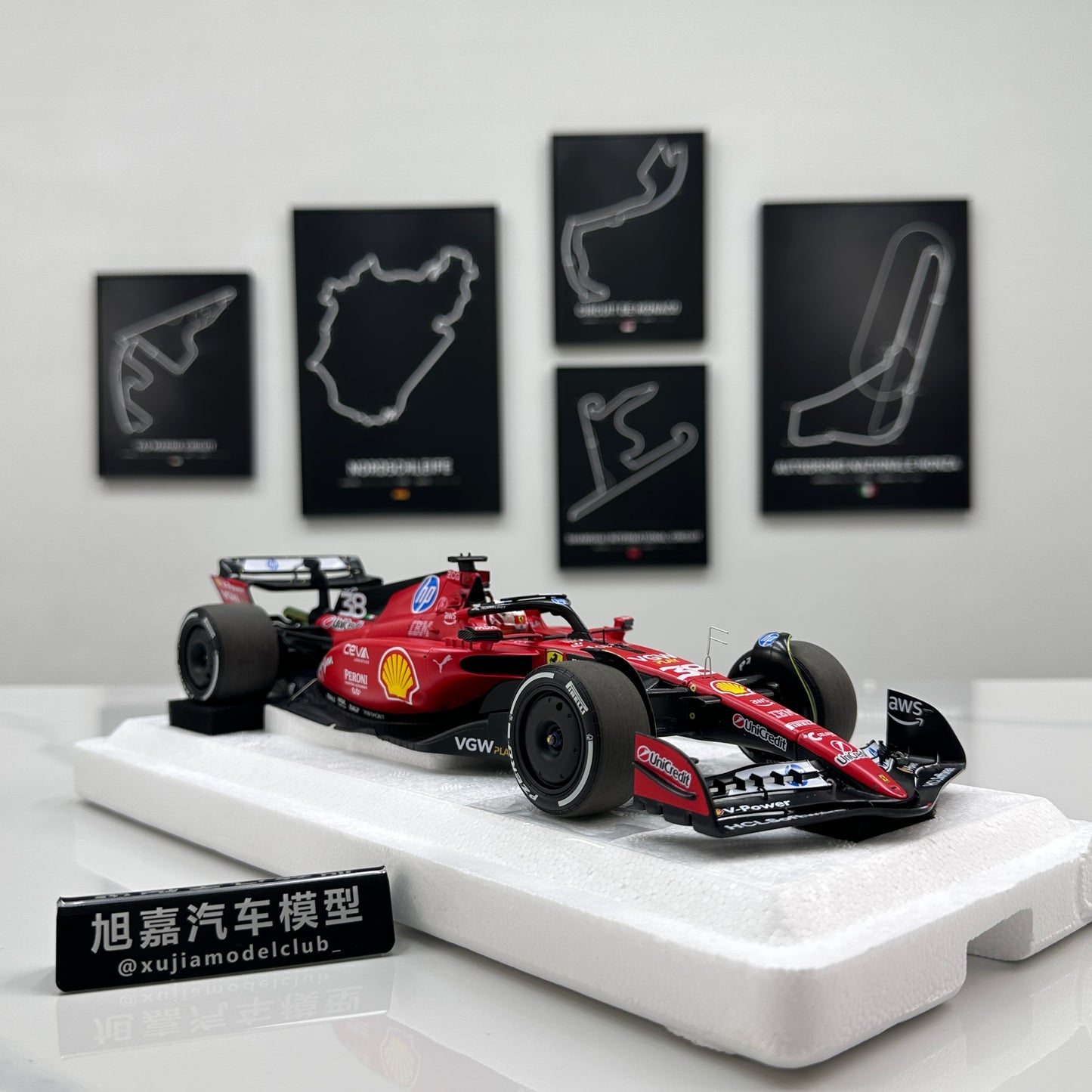 BBR 1/18 Ferrari SF-23 #38 Zhou Guanyu Red BBR2318T38