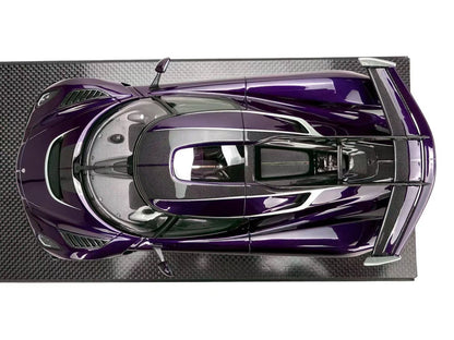 Frontiart 1/18 Koenigsegg Jesko Carbon Purple, limited to 100 units worldwide.