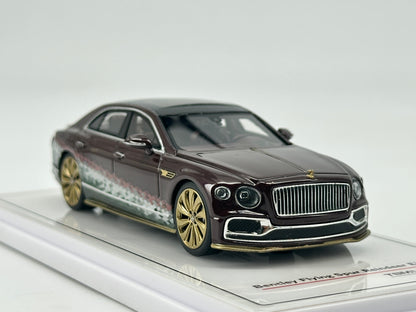 TSM Model 1/43 Bentley Flying Spur Christmas Brown Simulation Car Model Ornaments