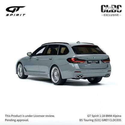 Adornos para modelo de coche de simulación GT Spirit 1/18 BMW Alpina B5 Touring (G31) GRIS