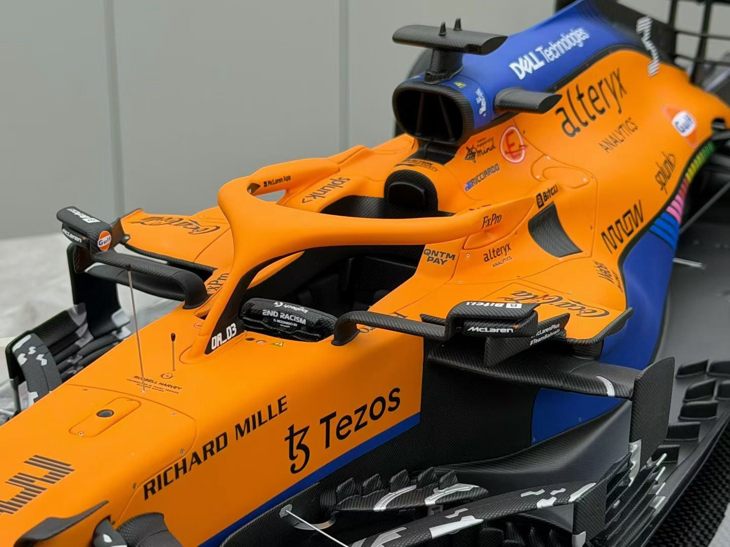 Amalgam 1:8 McLaren MCL35M 2021 Monza, Italy #3 Daniel Ricciardo 50/50 DDJ075