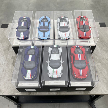 DM 1/18 Ferrari 488 pista resin fully opened simulation car model ornament gift