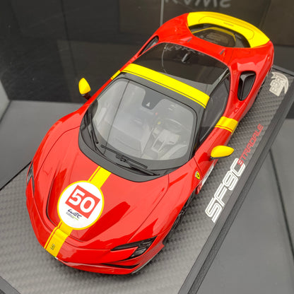 BBR 1/18 Ferrari SF90 Stradale Le Mans Red Limited Edition Car Model