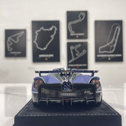HH Model 1/18 Pagani Huayra – Matte Blue & Carbon Black (HH663)