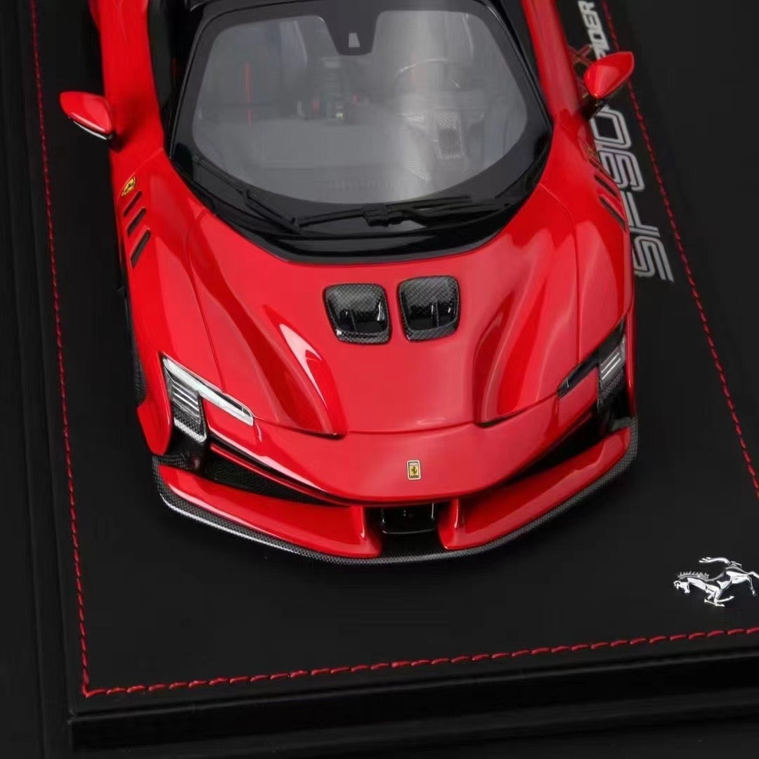 pre-sell BBR 1/18 Ferrari SF90 XX Spider Rosso Crosa standard red 16 simulation car model ornaments