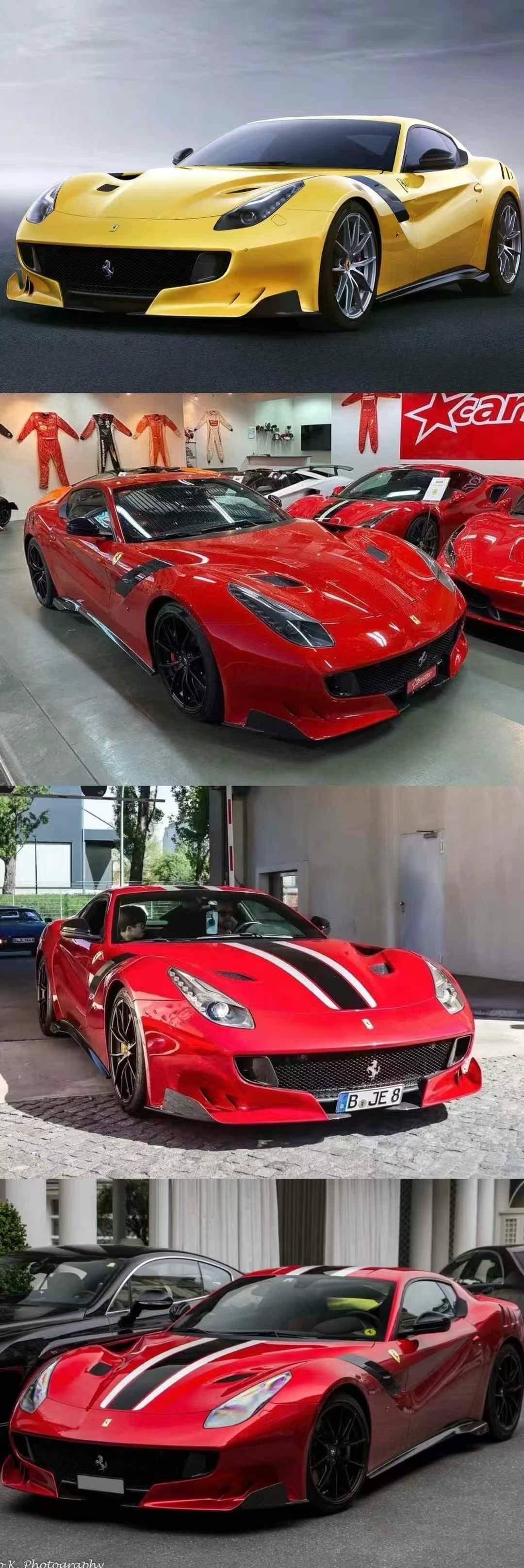 HH MODEL 1/43 Ferrari F12 TDF limited edition car model ornament