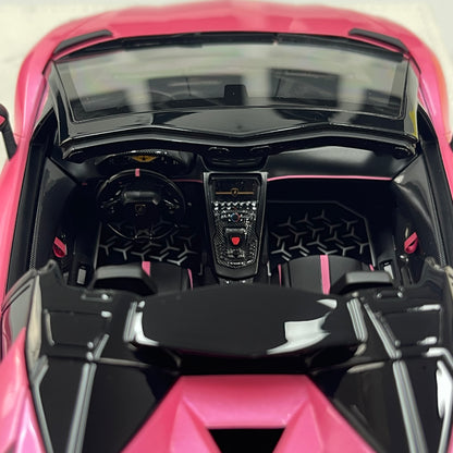 MAKEUP 1/18 Lamborghini Aventador LP750-4 SV Roadster (2015) – Pink (EML007H)