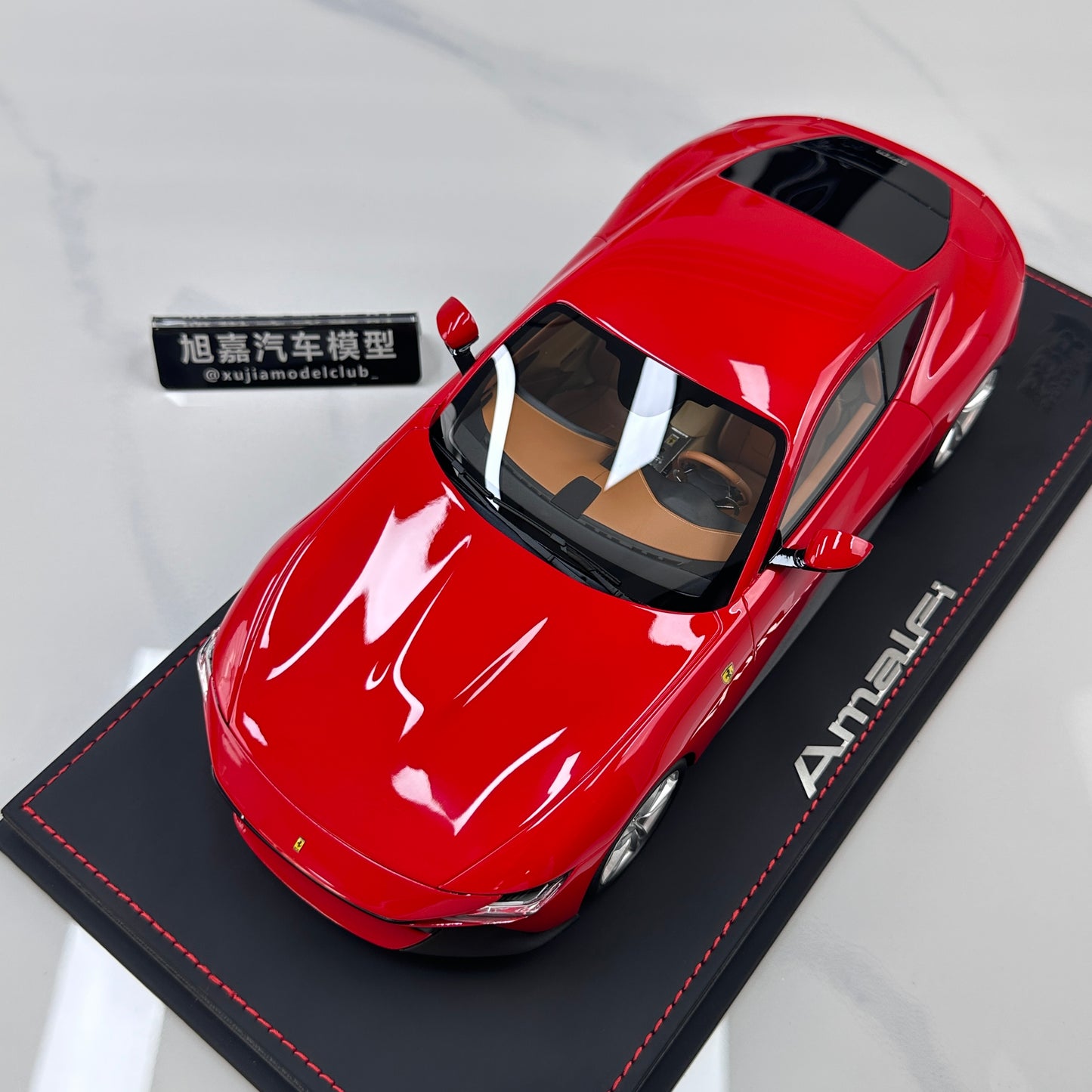 BBR 1/18 Ferrari Amalfi, standard red, silver wheels, black calipers P18272A