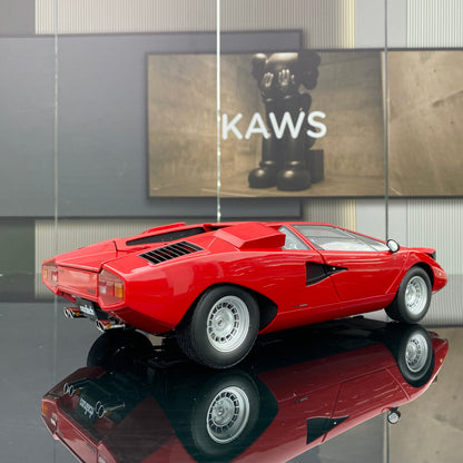 Lamborghini Countach LP400 rojo, modelo de coche de aleación Kyosho a escala 1/12