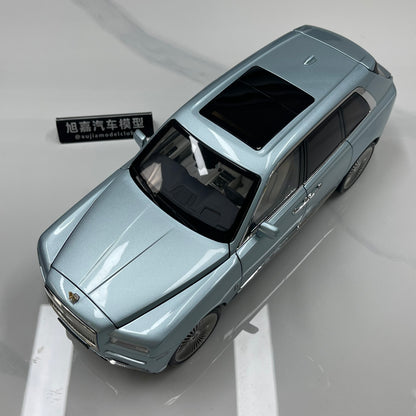 ZP 1/18 Rolls-Royce Cullinan BB Fishing Seat Edition Metallic Blue Alloy Simulation Model Car