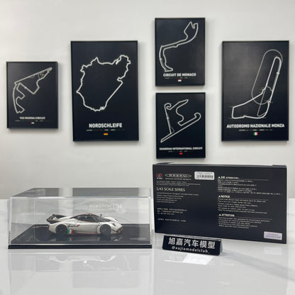 LCD 1/43 Pagani Huayra R Die-cast Model (Fully Opening Parts) – Matte White (LCD43017-PW)