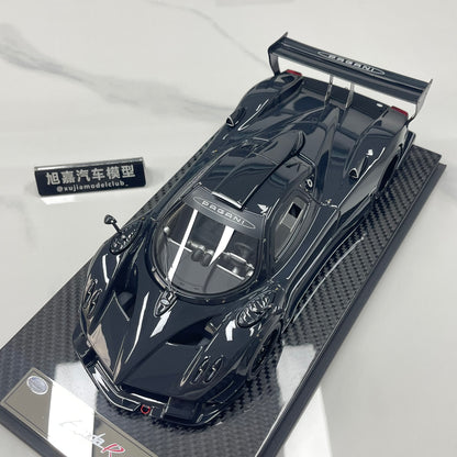 KASH MODEL 1/18 Pagani Zonda R Gloss Carbon Black KPZR002