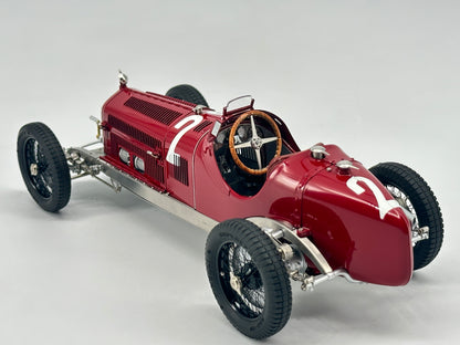 CMC 1/18 Alfa Romeo P3 Caracciola #2 Red Alloy Car Model M220