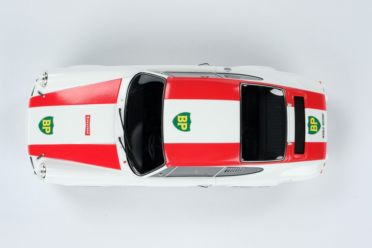 Amalgam 1/18 Porsche 911R 1967 simulation car model collection ornaments