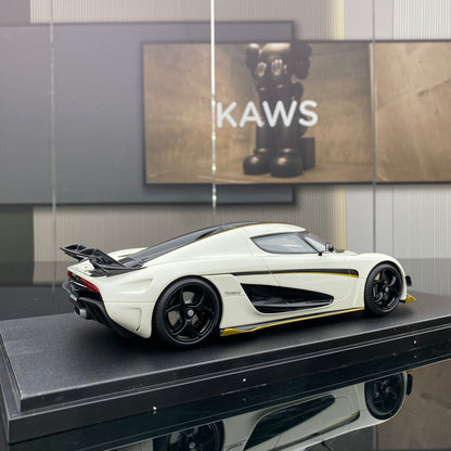 GT Spirit 1/18 Koenigsegg REGERA RECORD white resin car model ornament