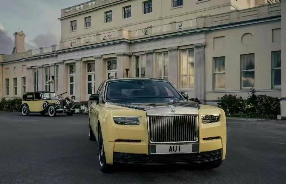 HH MODEL 1/18 Rolls-Royce Phantom 007 Commemorative Edition Goldfinger Simulation Car Model