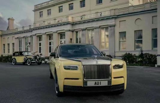 HH MODEL 1/18 Rolls-Royce Phantom 007 Commemorative Edition Goldfinger Simulation Car Model