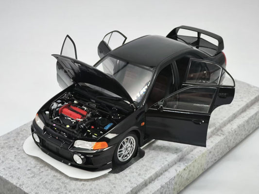 MOTORHELIX 1/18 Mitsubishi EVO All-Opening Alloy Car Model