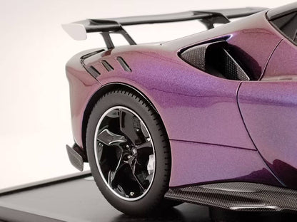 BBR 1/18 Ferrari SF90 XX Stradale Color-Changing Purple Resin Model Car P18237CHA1