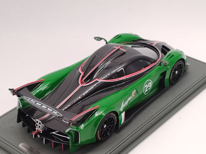 BBR 1/18 Pagani Huayra R Green Simulation Car Model