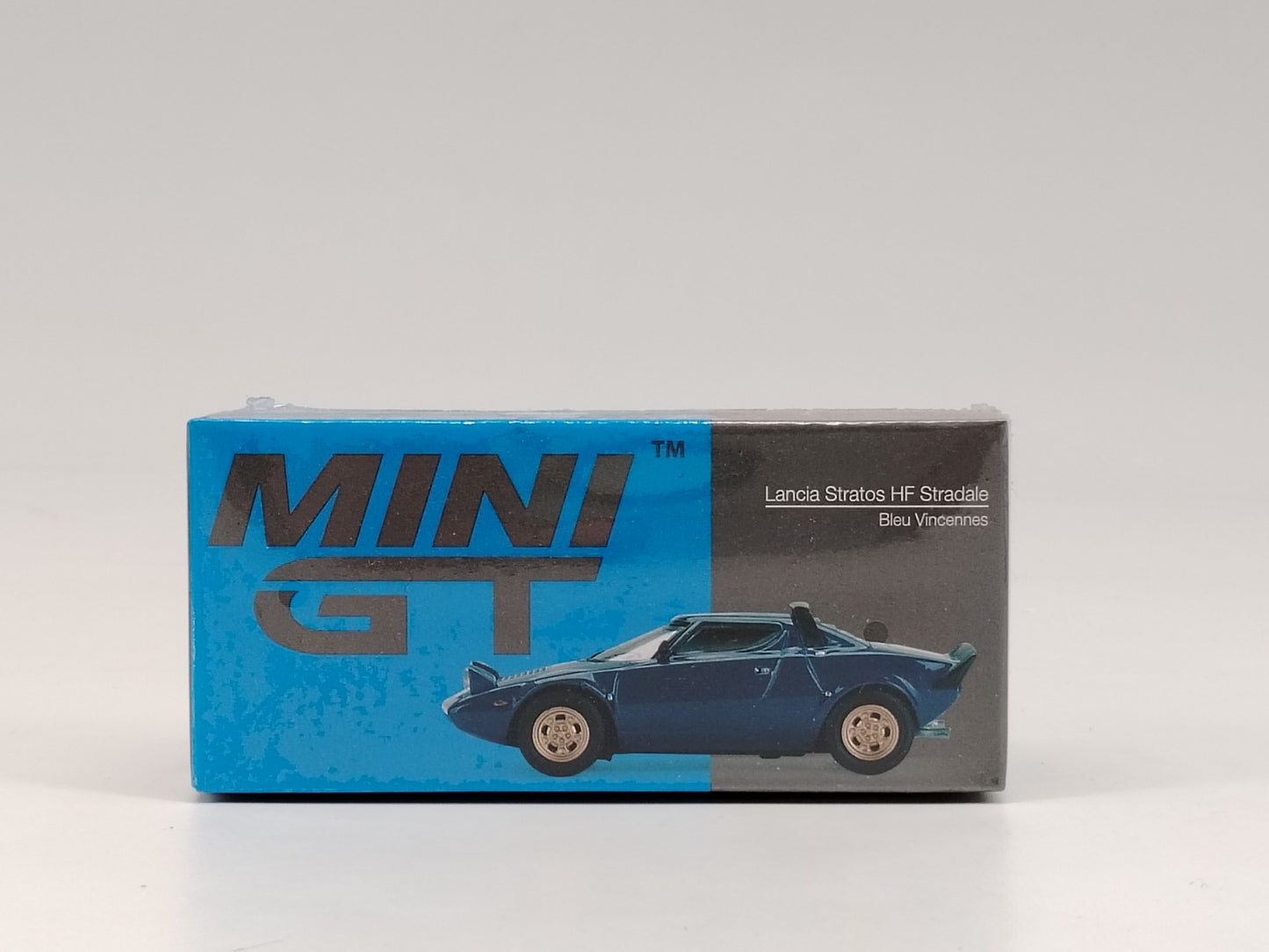 MINIGT 1/64 LANCIA STRATOS HF STRADALE BLEU VINCENNES blue alloy car model MGT00411