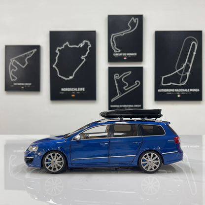 NZG 1/18 Volkswagen Passat R36 wagon Biscay Blue alloy model car