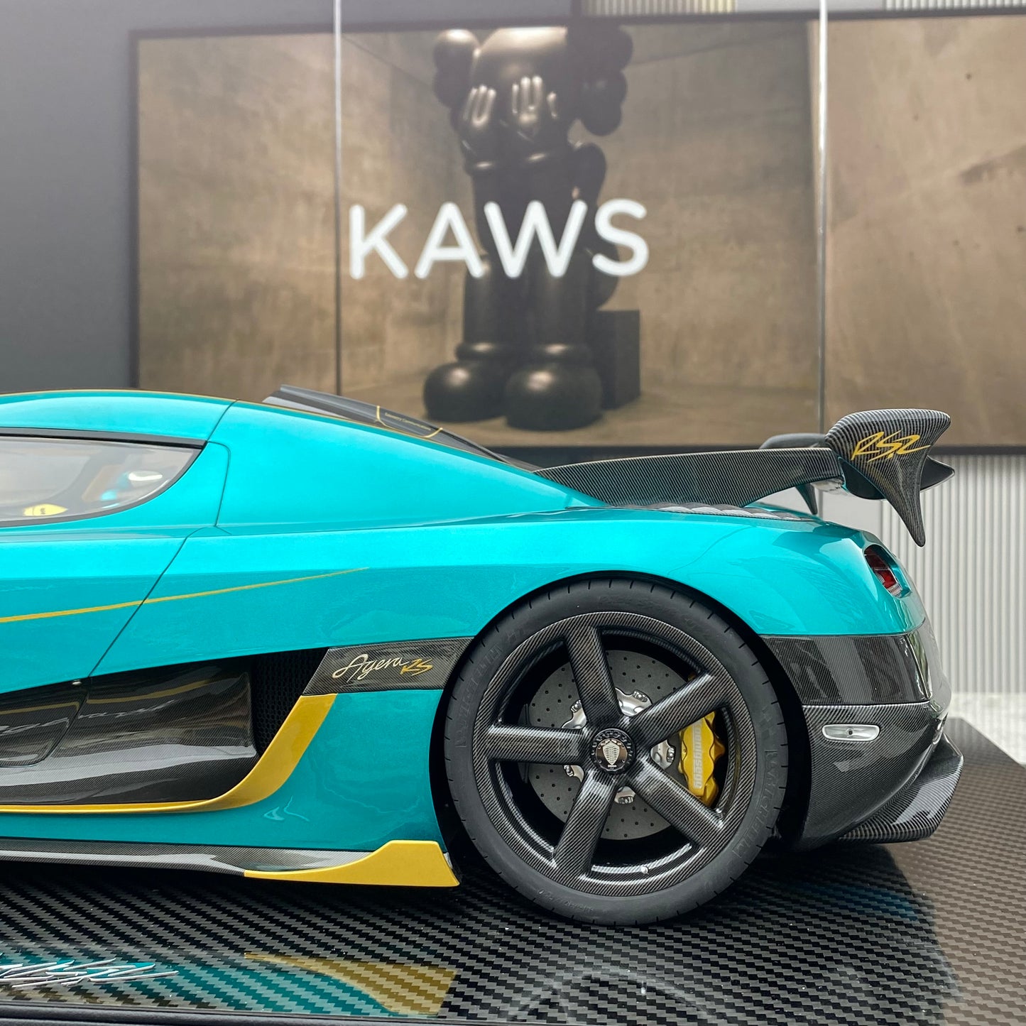 FRONTIART FA 1/8 Koenigsegg Agera RSR Ocean Blue Limited Edition Car Model Ornament