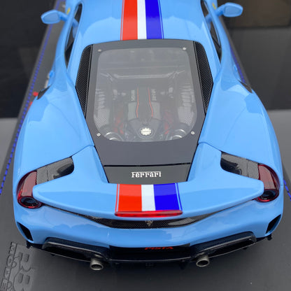 BBR 1/18 Ferrari 488 pista Hong Kong purple limited edition car model ornament