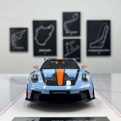 GH MODEL 1/18 Porsche 992 GT3RS Gulf Oil Limited Edition Model Car
