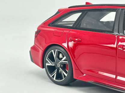 TOPSPEED 1/18 Audi AUDI RS6 AVANT Simulation Car Model Ornaments Closed