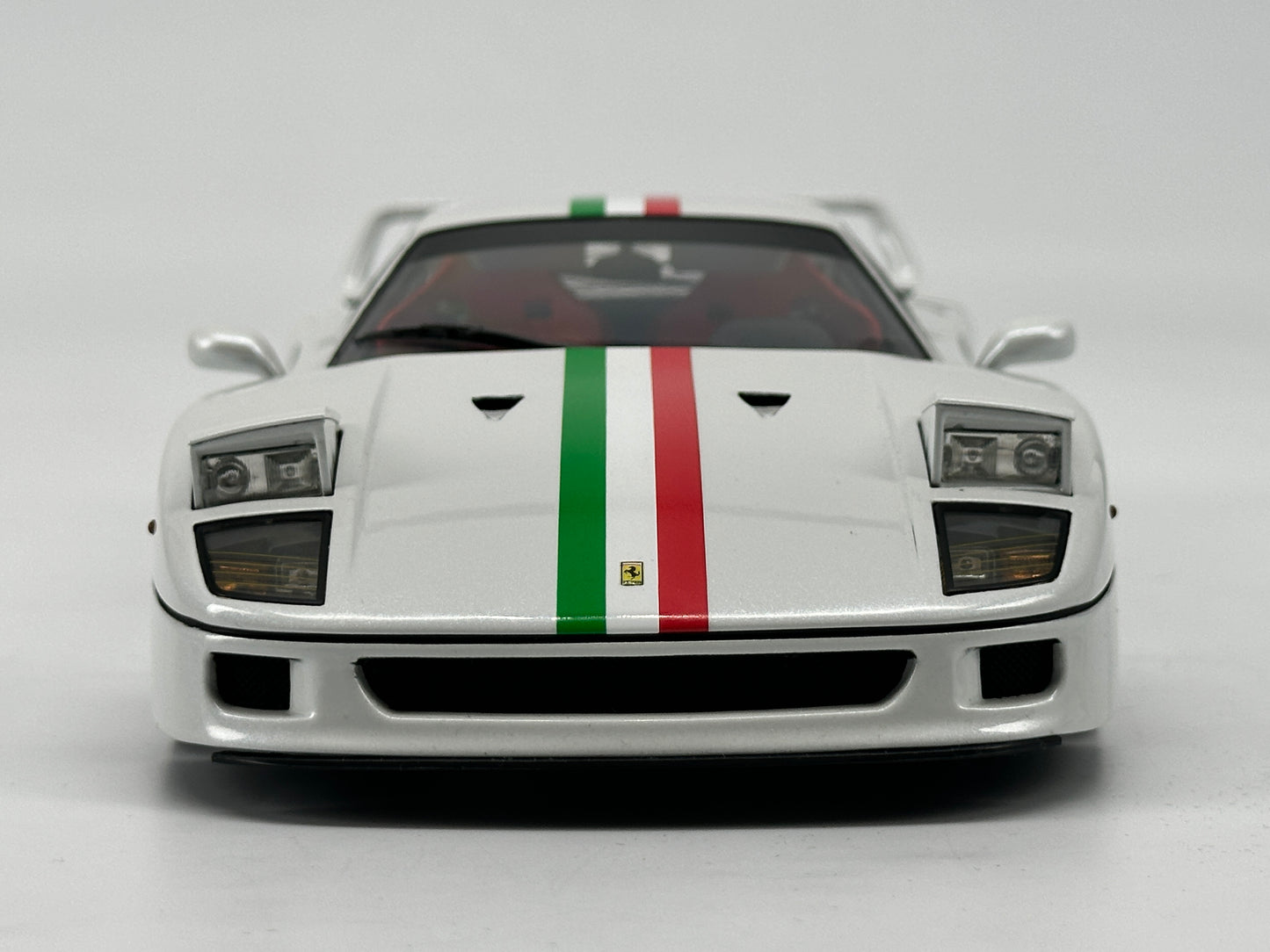 kyosho 1/18 Ferrari F40 Pearl White Alloy Full Open Car Model