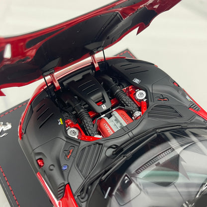 BBR 1/18 Ferrari Purosangue Leather Sole, Standard Red HE180052ADIE