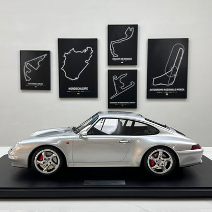 GT Spirit 1/8 Porsche 911 [993] Carrera 4S – Silver (GTS801901)