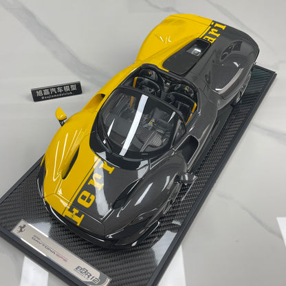 BBR 1/12 Ferrari SP3 Daytona 599+1 Spider Modena Yellow BBR1217O