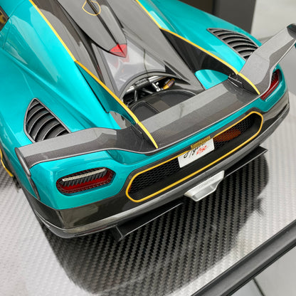 FRONTIART FA 1/8 Koenigsegg Agera RSR Ocean Blue Limited Edition Car Model Ornament