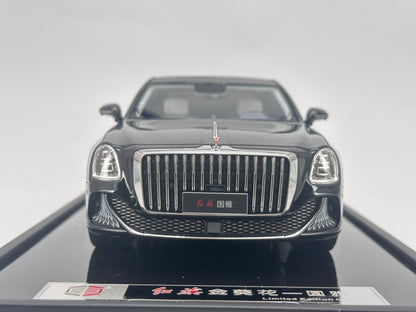 MOTORHELIX 1/18 Hongqi Guoya black limited edition model car
