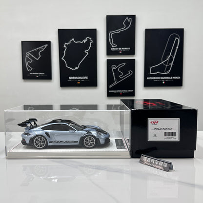 GH MODEL 1/18 Porsche 992 GT3RS Ice Blue Limited Edition Model Car