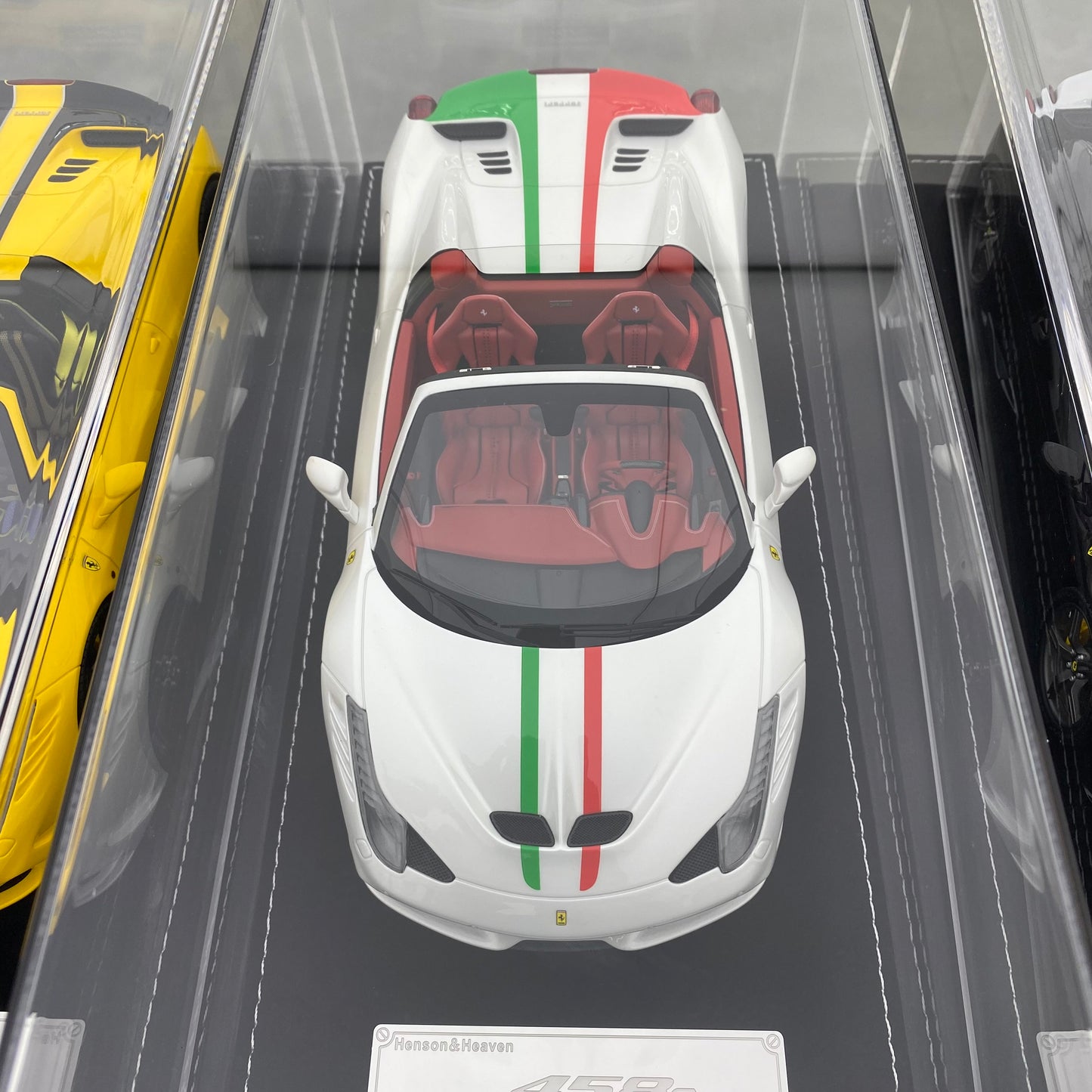 Modelo HH 1/18 Ferrari 458 Speciale Aperta, adornos de modelo de coche de simulación