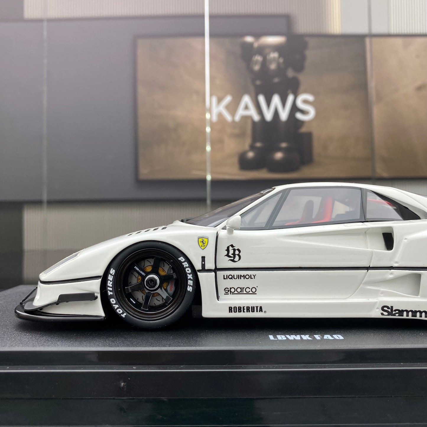 GT Spirit 1/18 Ferrari F40 white simulation car model collection ornaments