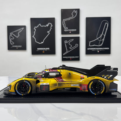 BBR 1/12 Ferrari 499P Le Mans 2025 - Ye Yifei's championship sprint in dirty form - Le Mans #83 - BBR1228Cdirty