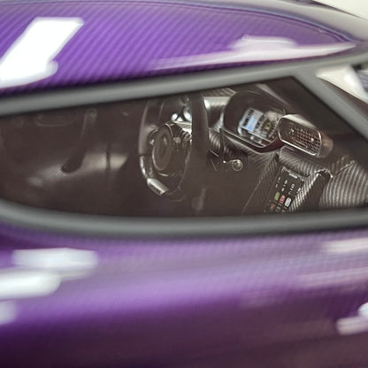 FRONTIART 1/18 Koenigsegg Regera Carbon Purple Limited Edition Model Car