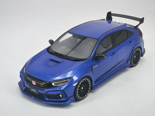 OTTO 1/18 Honda Civic fk8 typer blue simulation car model ornaments